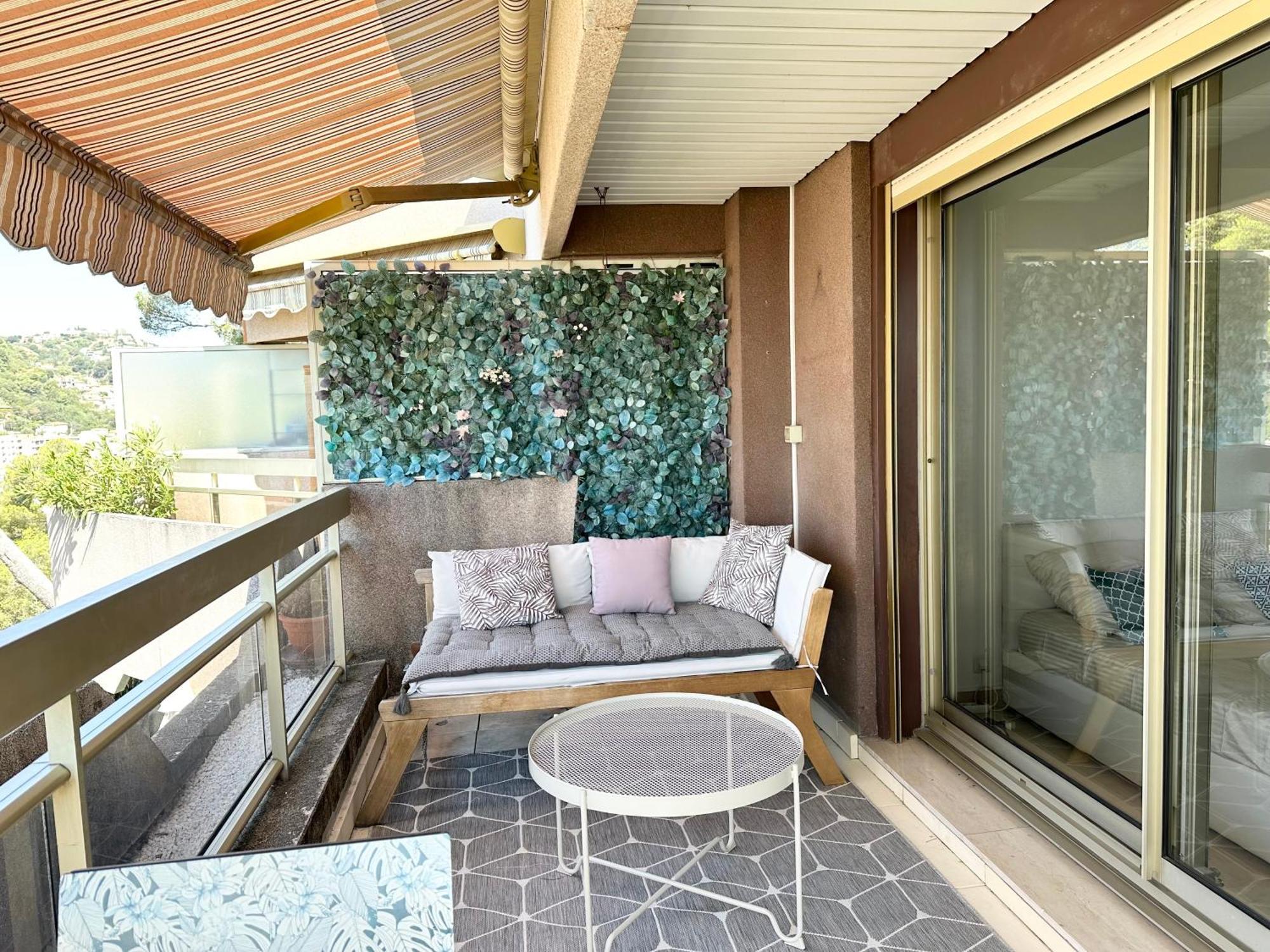 Appartement Nice, Grand Studio - Piscine - Terrasse Vue Mer Extérieur photo