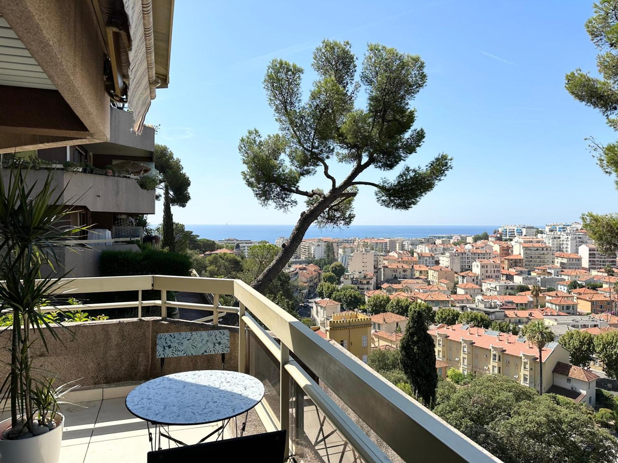 Appartement Nice, Grand Studio - Piscine - Terrasse Vue Mer Extérieur photo